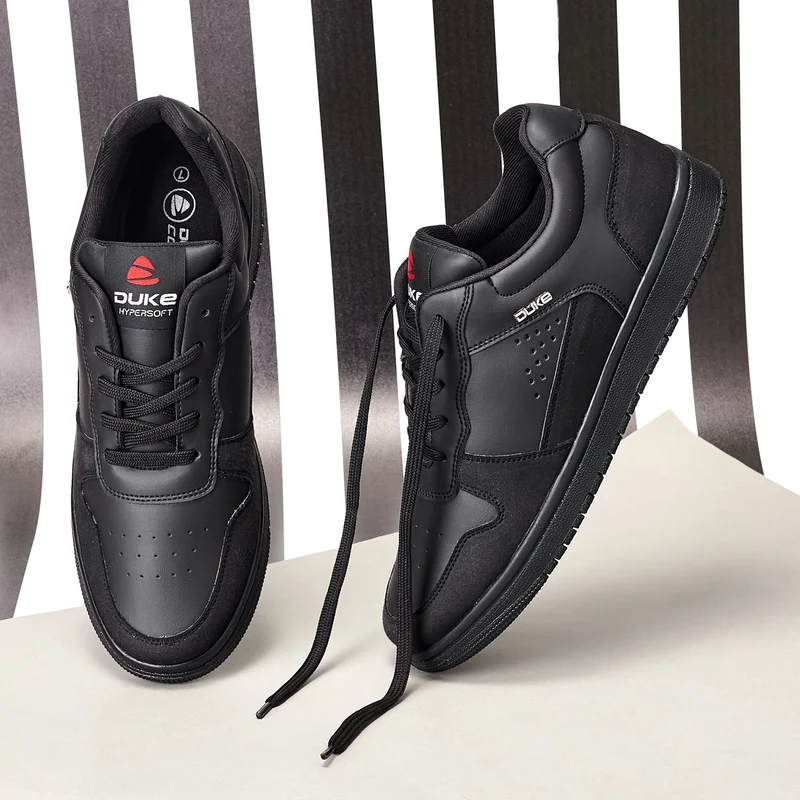 Duke Men Sneakers (FWOL1450) UK8 / Black / Solid Contrast