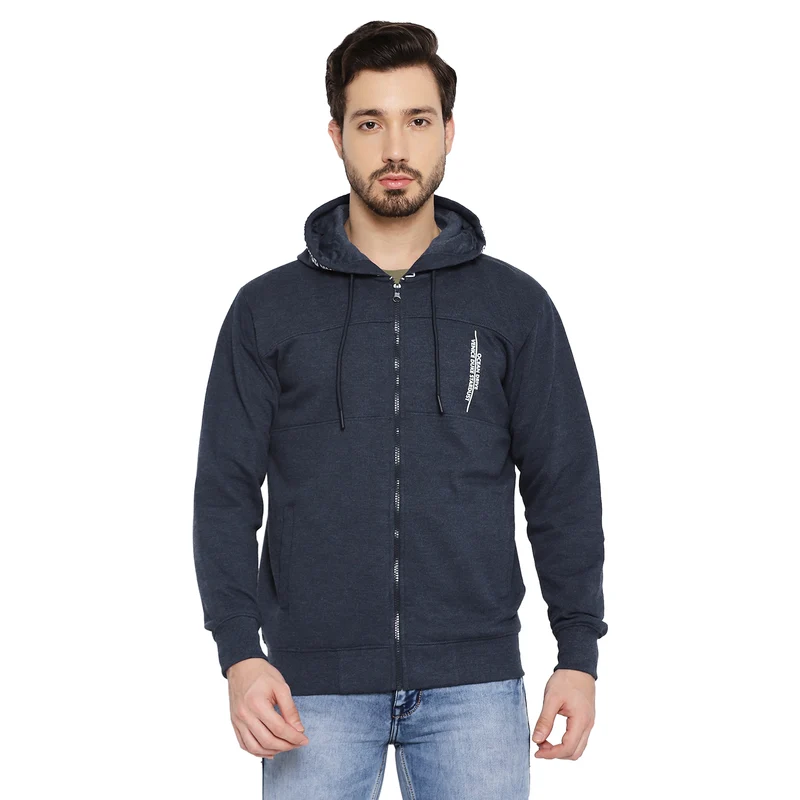 Duke Urban Men Hooded Sweatshirt (LF6118) Navy Mix / XXL / Solid