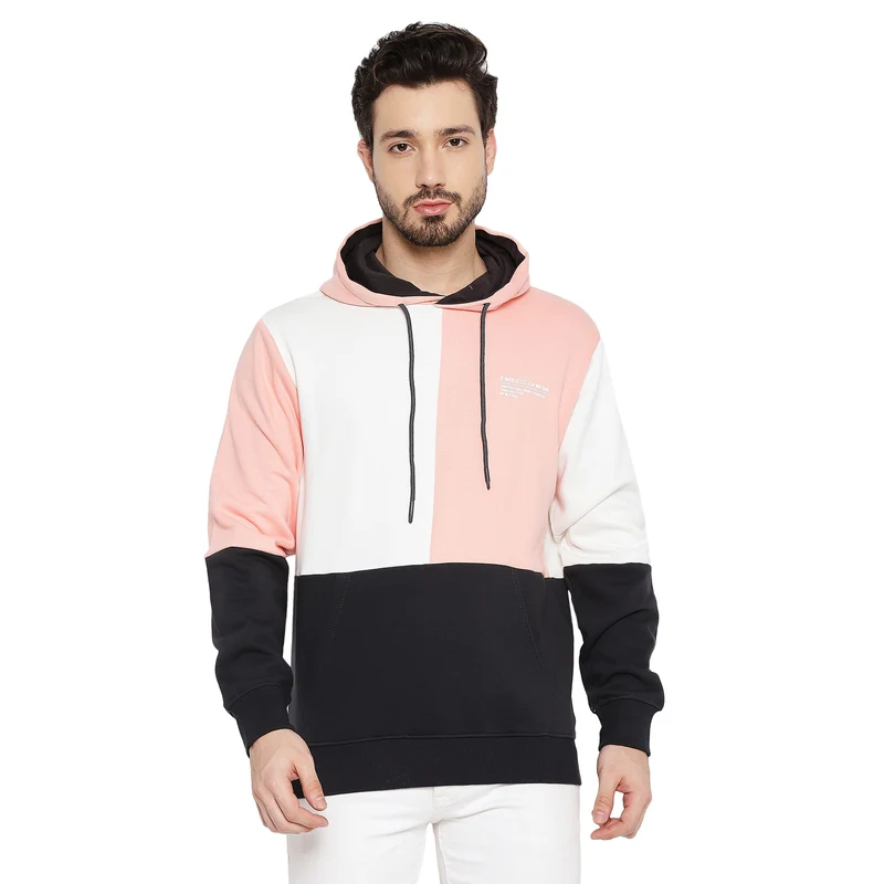 Duke Urban Men Hooded Sweatshirt (LF6157) Cloud Mix / XL / Color Block