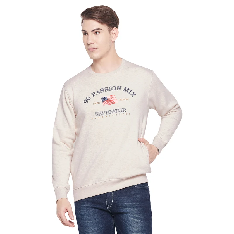 Duke Urban Men Printed Sweatshirt (LF6196) Cloud Mix / S / Printed