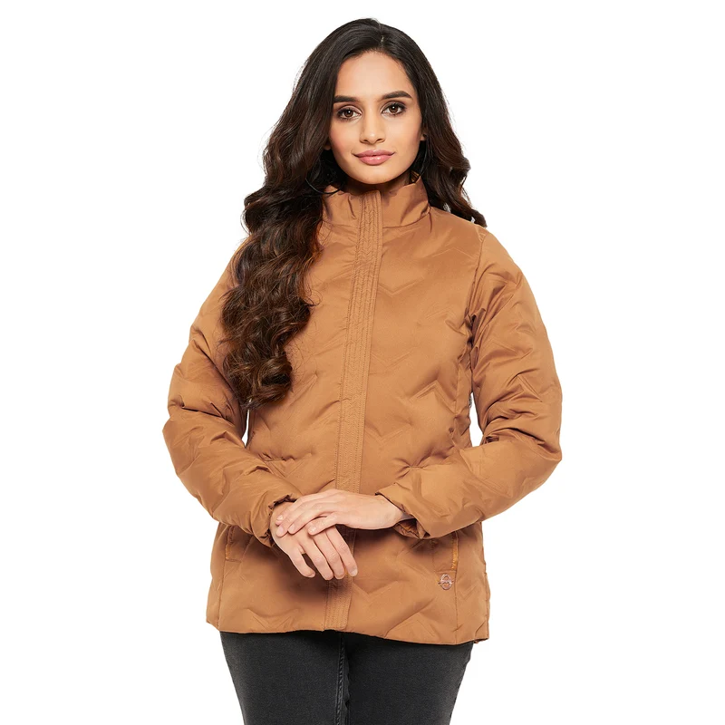 Duke Urban Women Full Sleeve Jacket (SDZ1920) Tan / L / Solid