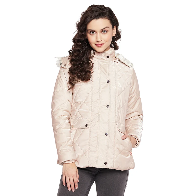 Duke Urban Women Hooded Jacket (SDZ1922) Beige / M / Solid