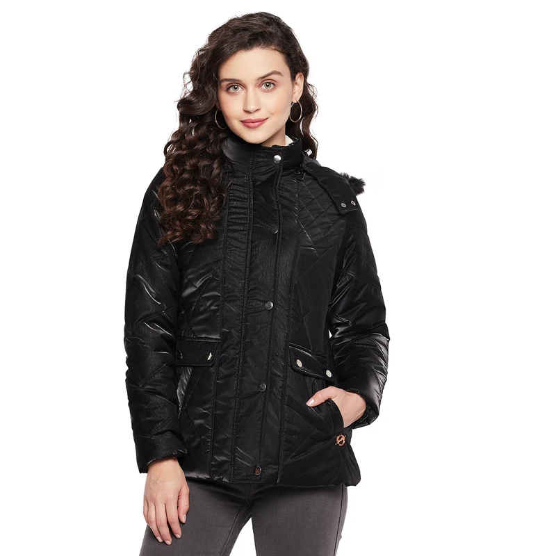 Duke Urban Women Hooded Jacket (SDZ1922) Black / XL / Solid