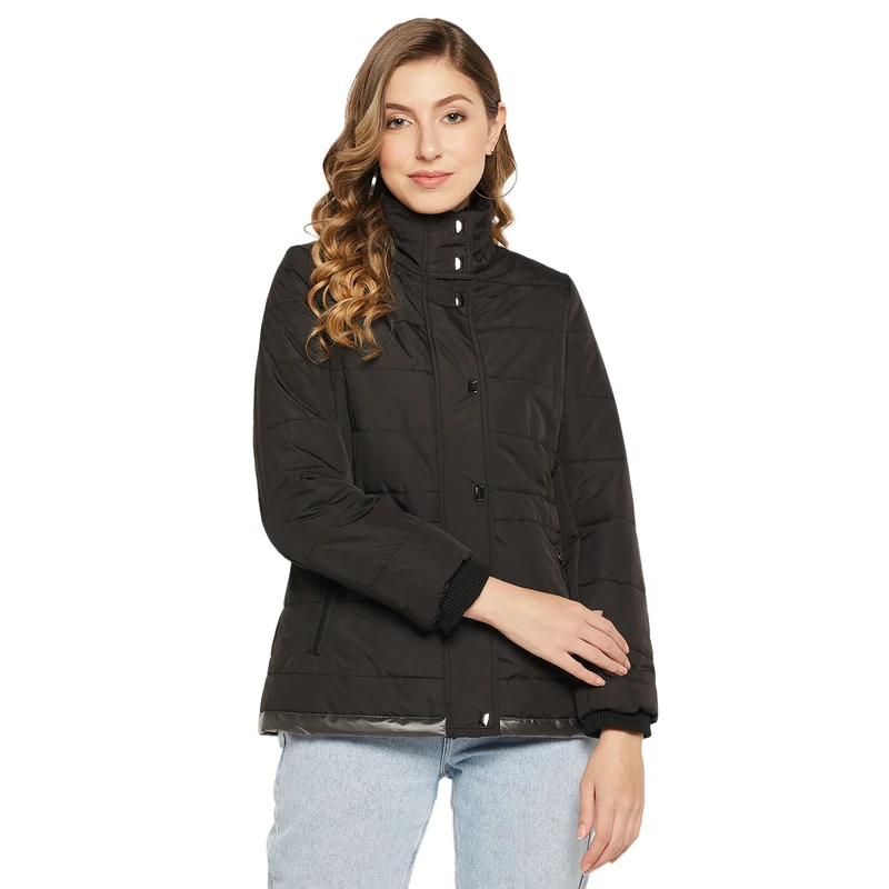 Duke Urban Women Full Sleeve Jacket (SDZ1929) Black / M / Solid