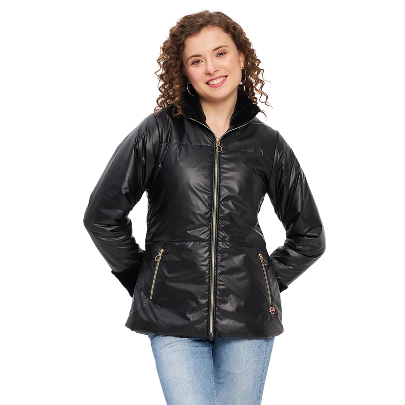 Duke Urban Women Full Sleeve Jacket (SDZ1934) Black / M / Solid