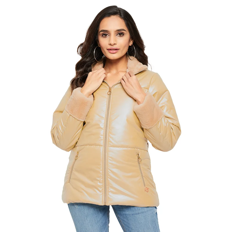 Duke Urban Women Full Sleeve Jacket (SDZ1934) Fawn / XXL / Solid