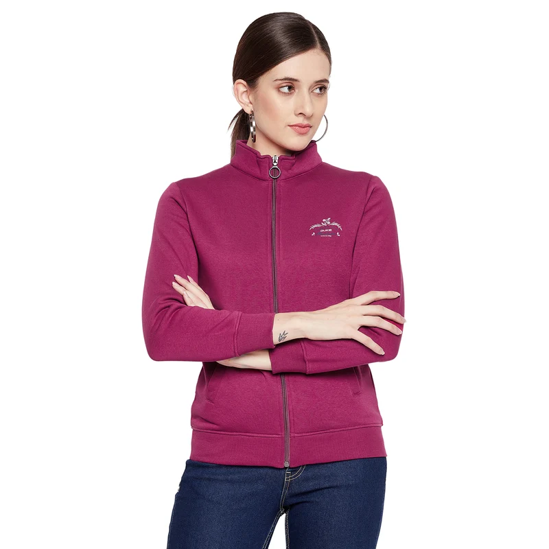 Duke Urban Women Zipper Sweatshirt (MLFX870) Orchid / XL / Solid