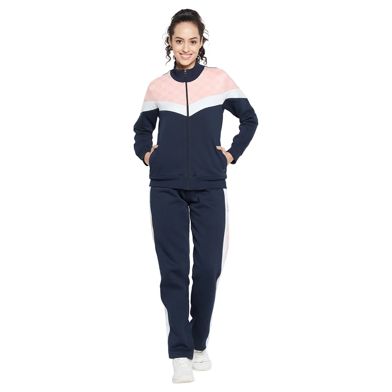 Duke Stardust Women Full sleeve Tracksuit (LFX801) D.Navy / M / Color Block