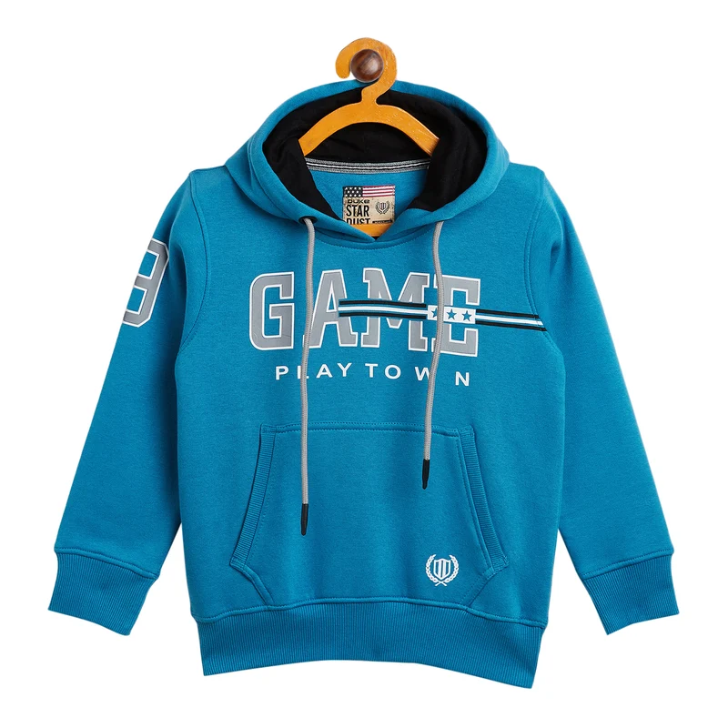 Duke Urban Boys Hooded Sweatshirt (LF264) Blue Bonnet / 26 / Printed