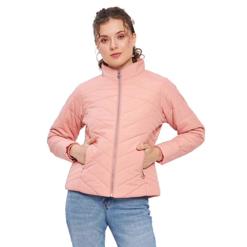 Duke Urban Women Full Sleeve Jacket (SDZ1907) Peach / L