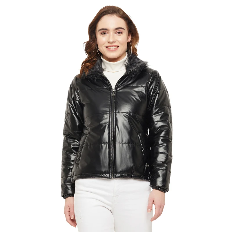 Duke Urban Women Full Sleeve Jacket (SDZ1908) Black / XL / Solid
