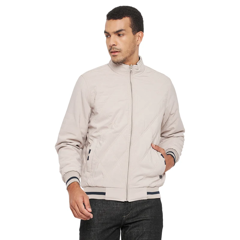 Duke Urban Men Full Sleeve Reversible Jacket (SDZ1815) Fawn / M / Solid