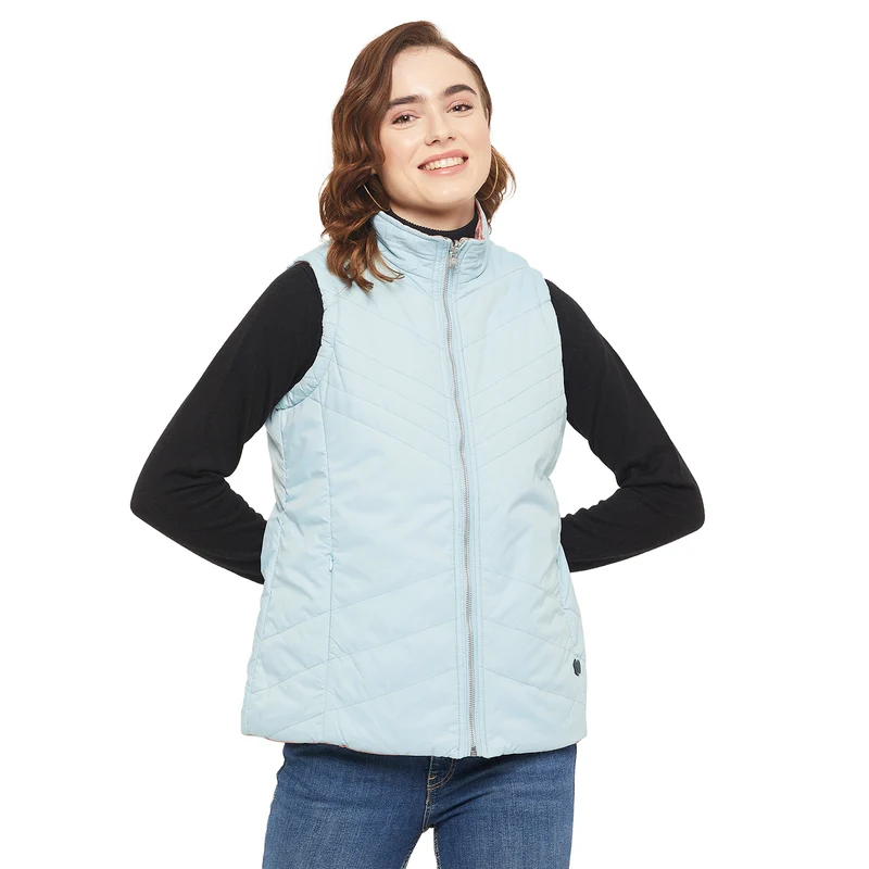 Duke Urban Women Sleeveless Jacket (SDZ1992) Aqua / M / Solid
