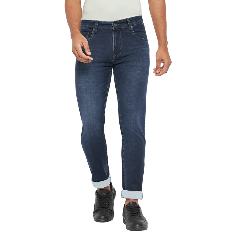 Duke Stardust Men Slim Fit Stretchable Jeans (SDD5332) Blue / 38 / Washed