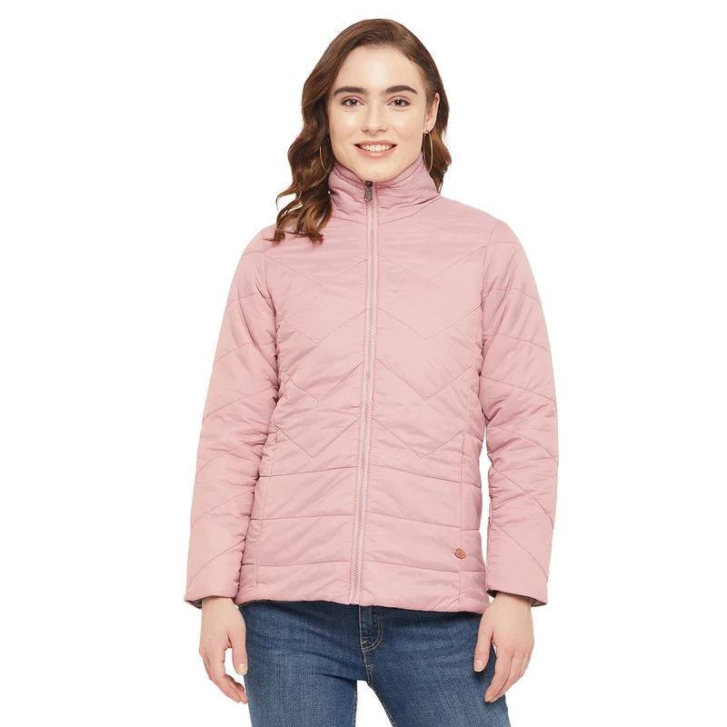 Duke Urban Women Full Sleeve Jacket (SDZ1961) Mauve / L / Solid