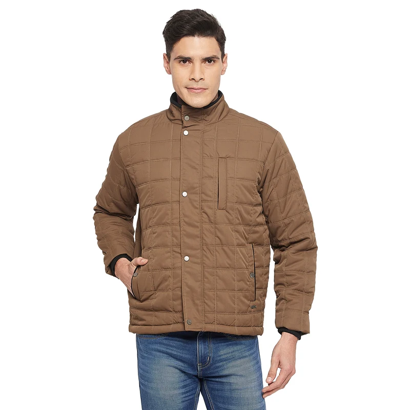 Duke Urban Men Full Sleeve Jacket (SDZ1074) Khaki / XL / Solid