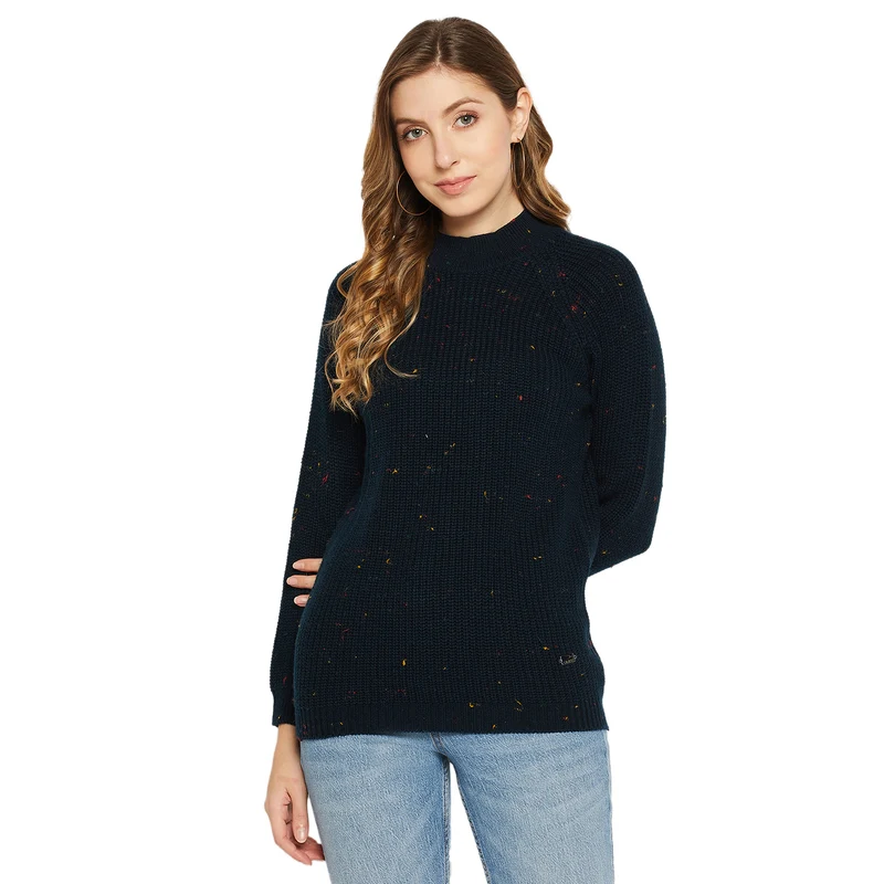 Duke Urban Women Full Sleeve Sweater (SDS1024) L.Navy / M / Solid