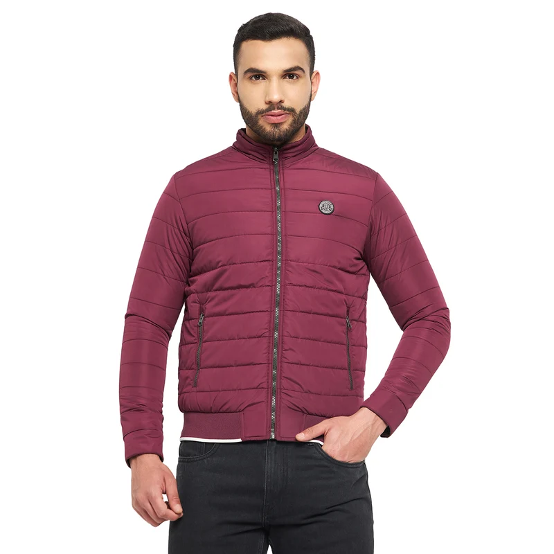 Duke Urban Men Full Sleeve Reversible Jacket (SDZ1804) Wine / L / Solid