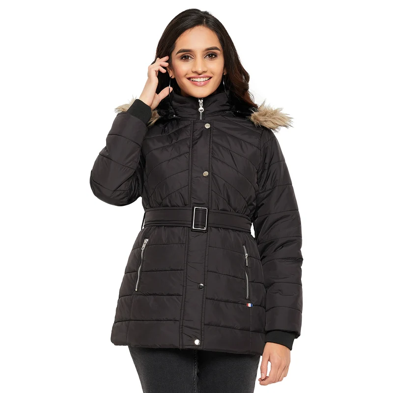 Duke Urban Women Full Sleeve Jacket (SDZ1905) Black / M / Solid