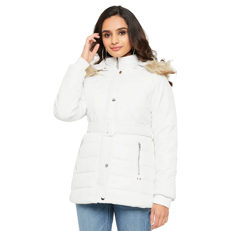 Duke Urban Women Full Sleeve Jacket (SDZ1905) White / XL / Solid