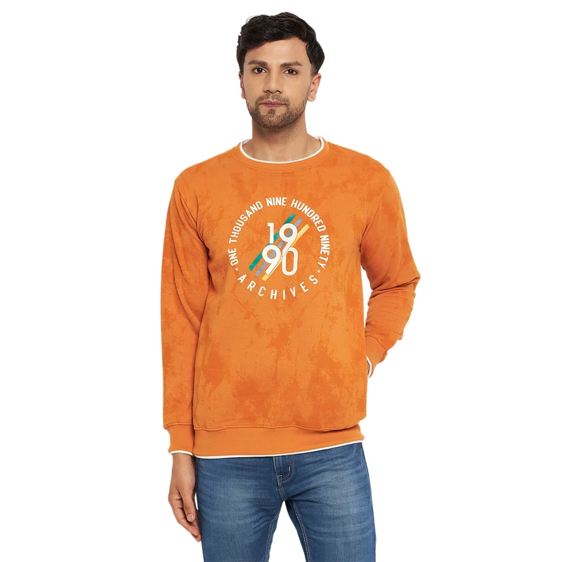 Duke Urban Men Round Neck Sweatshirt (LF6193) Sun City / L / Printed