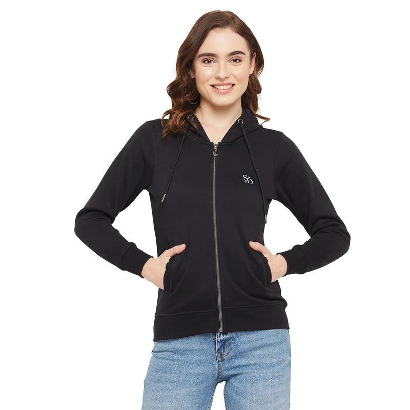 Duke Urban Women Hooded Sweatshirt (LFX860) Black / M / Solid