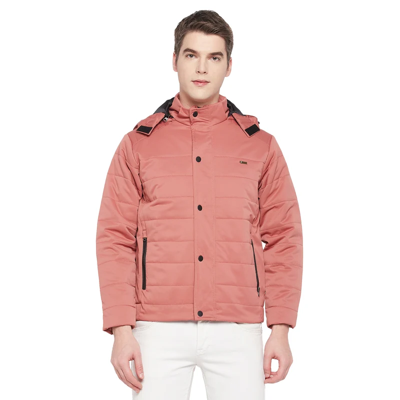 Duke Urban Men Full Sleeve Hooded Jacket (SDZ1877) Onion / M / Solid