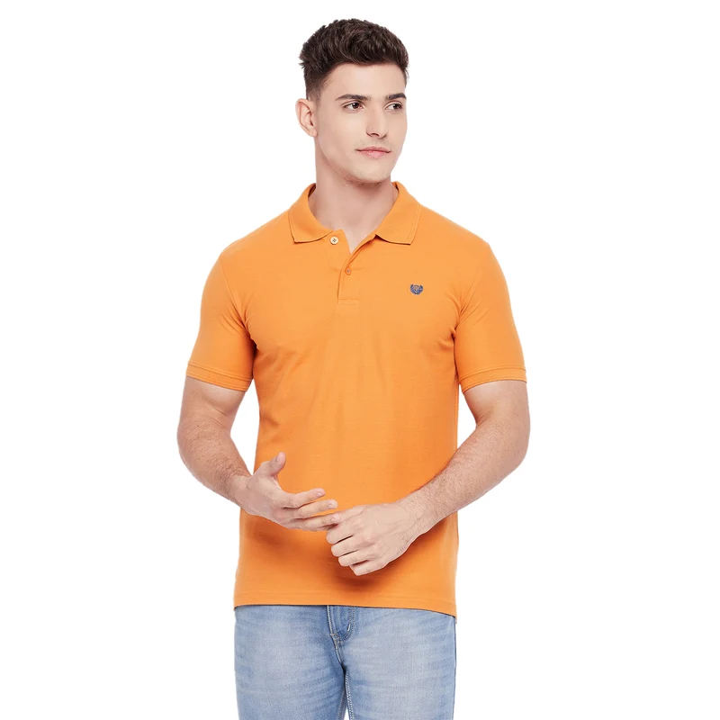 Duke Urban Men Half Sleeve Cotton T-shirt (ONSD21T) Sun City / XL / Solid
