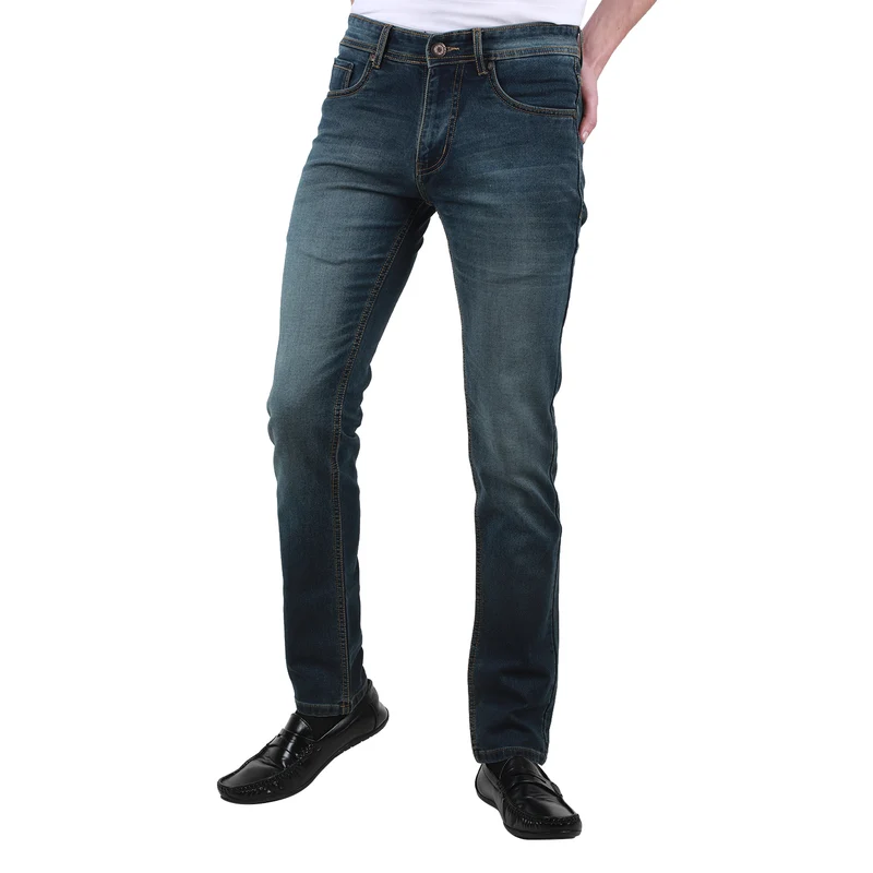 Duke Urban Men Stretchable Slim Fit Jeans (SDD5472) Blue / 30 / Washed