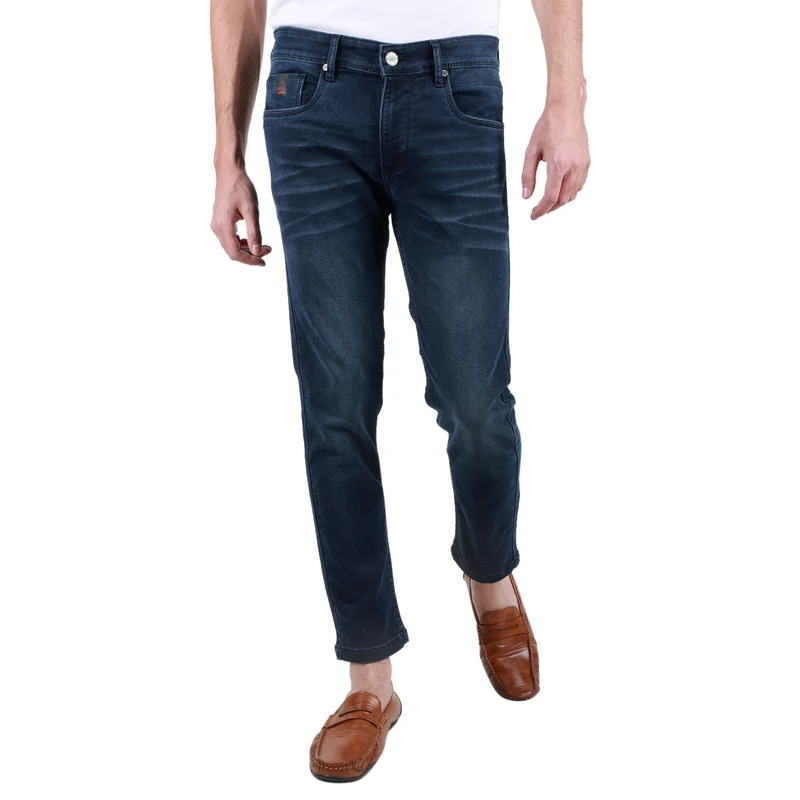 Duke Urban Men Stretchable Ankle Length Slim Fit Jeans (SDD5465) Blue / 32 / Washed