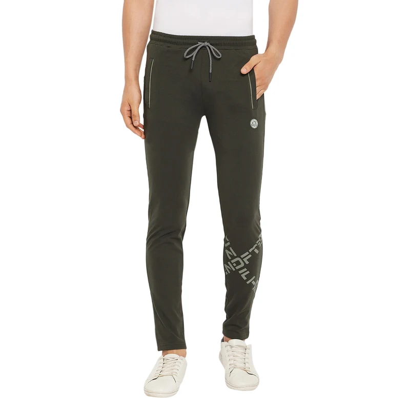 Duke Urban Men Solid Smart Fit Track Pant (LF5651) D.Olive / XL / Solid