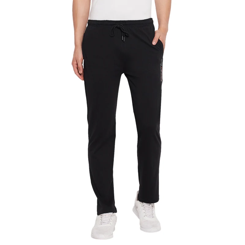 Duke Urban Men Regular Track Pant (LF5680) Black / XL / Solid