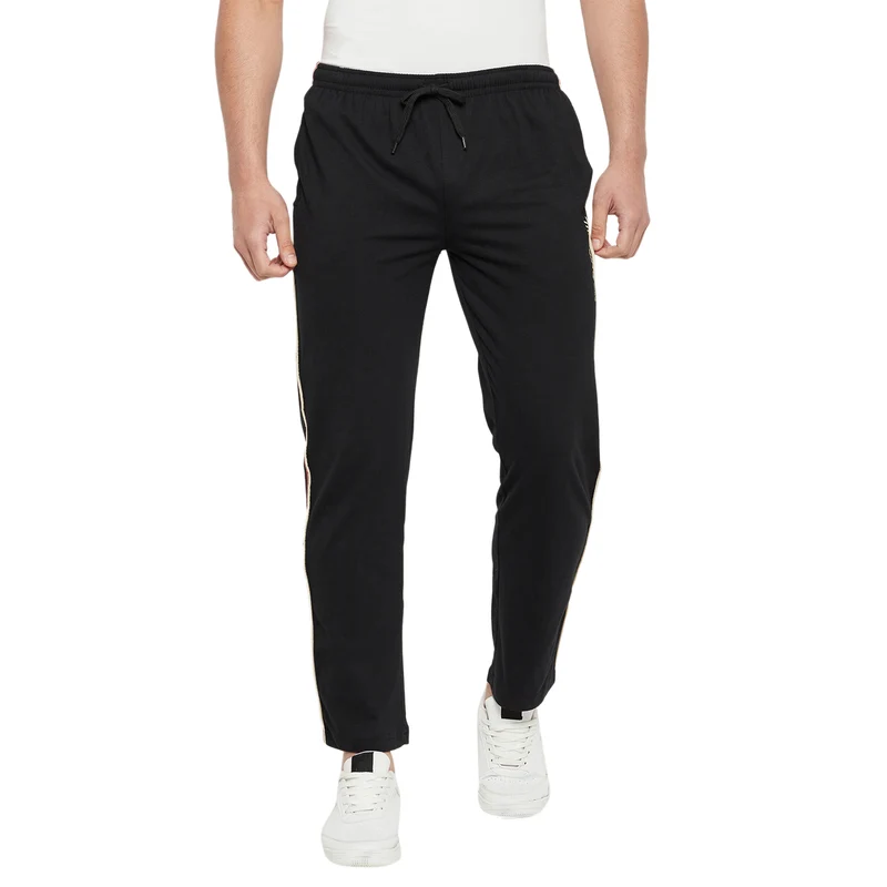 Duke Urban Men Regular Track Pant (LF5670) Black / XL / Solid