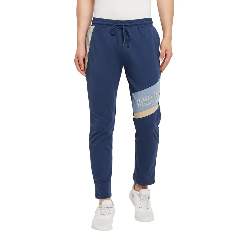 Duke Urban Men Smart Fit Track Pant (LF5672) Denim / L / Solid