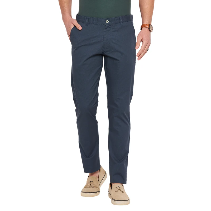 Duke Stardust Men Slim Fit Trousers (SDT4573) Blue / 36 / Solid