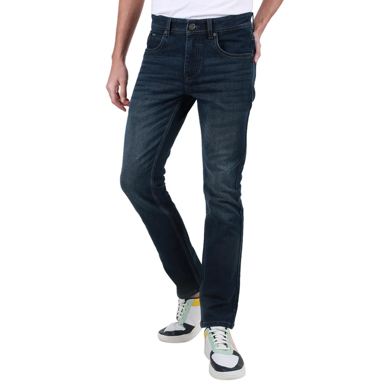 Duke Urban Men Stretchable Slim Fit Jeans (SDD5483) D.Blue / 32 / Washed