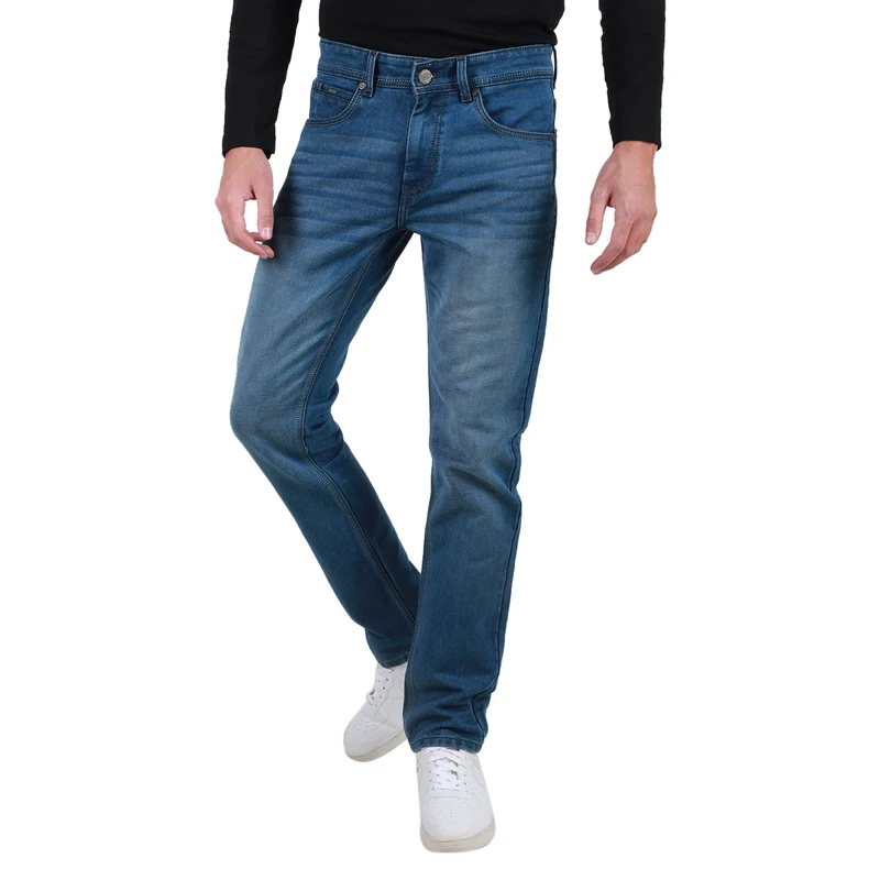 Duke Urban Men Stretchable Slim Fit Jeans (SDD5483) L.Blue / 34 / Washed