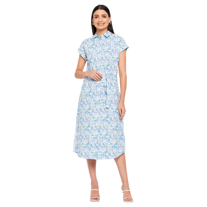 Duke Urban Women Printed Long Dress (SDX3709) White / L / Printed