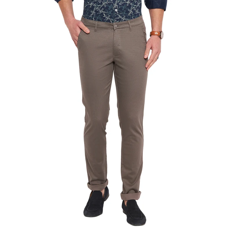 Duke Stardust Men Slim Fit Trousers (SDT4583) Grey / 32 / Solid
