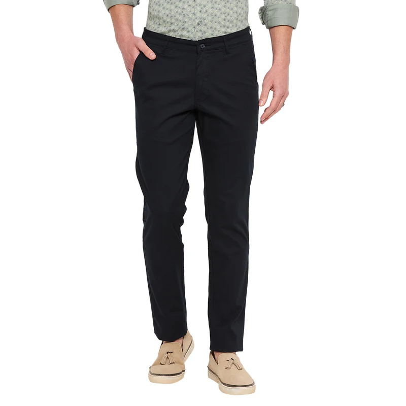 Duke Urban Men Slim Fit Trousers (SDT4584) Navy / 30 / Solid