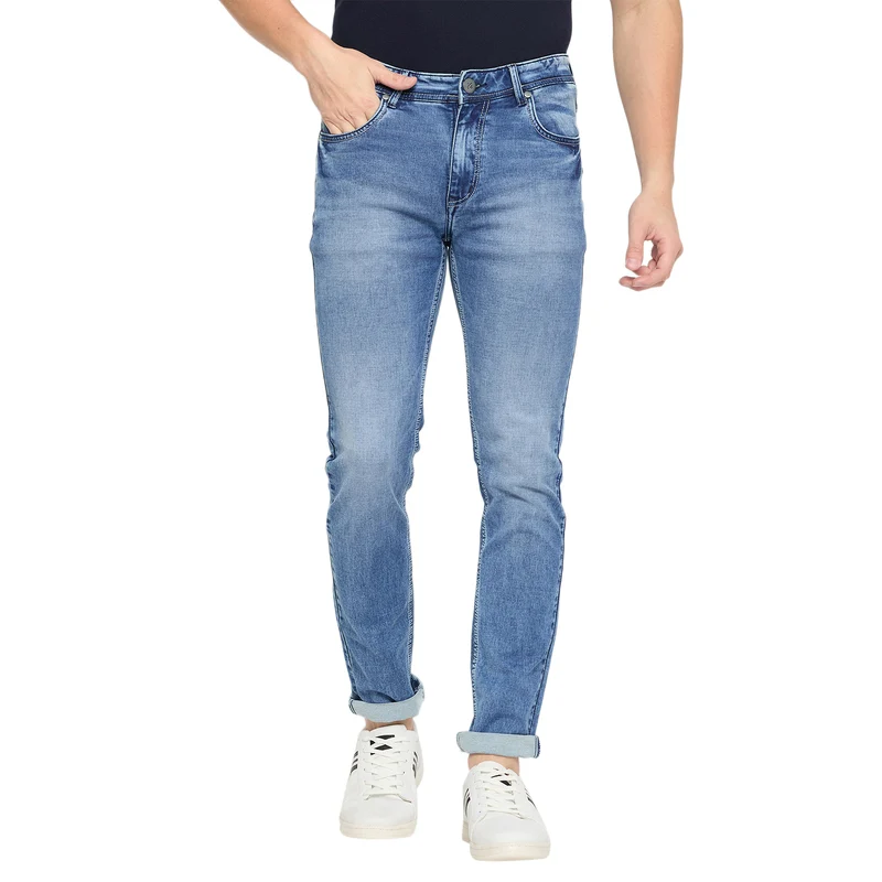 Duke Urban Men Smart Fit Stretchable Jeans (SDD5536) L.Blue / 36 / Washed