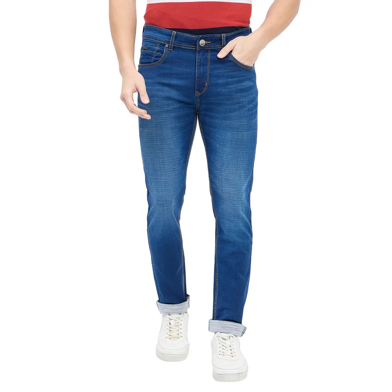 Duke Urban Men Smart Fit Stretchable Jeans (SDD5537) D.Blue / 38 / Washed