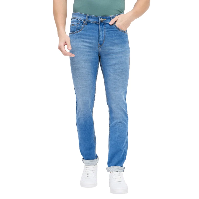 Duke Urban Men Smart Fit Stretchable Jeans (SDD5537) Medium Blue / 30 / Washed