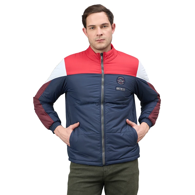 Duke Urban Men Full Sleeve Colorblock Regular Jacket (SDZ3025) D.Navy / XXL / Color Block