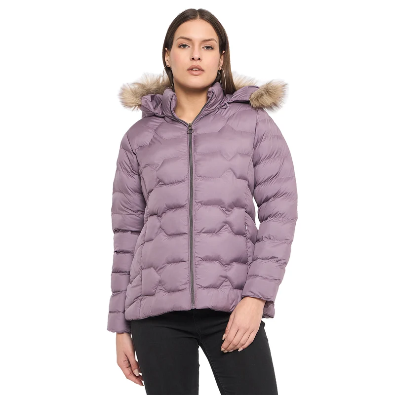 Duke Urban Women Full Sleeve Jacket (SDZ4016) Mauve / XL / Solid
