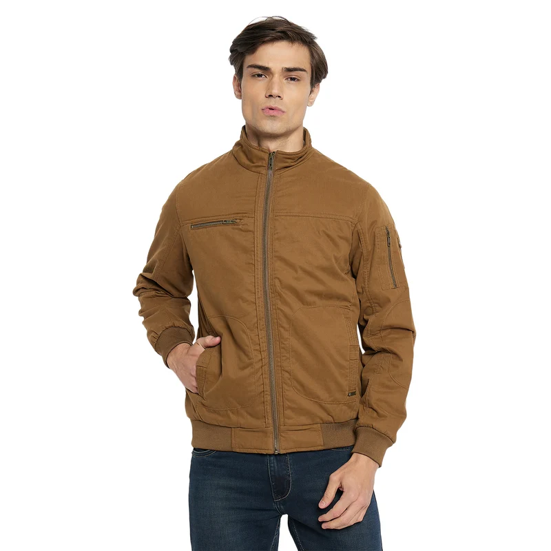 Duke Urban Men Full Sleeve Jacket (SDZ3059) Brown / L / Solid