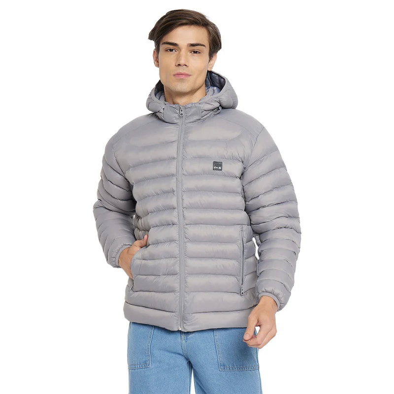 Duke Urban Men Full Sleeve Jacket (SDZ3079) Silver / L / Solid