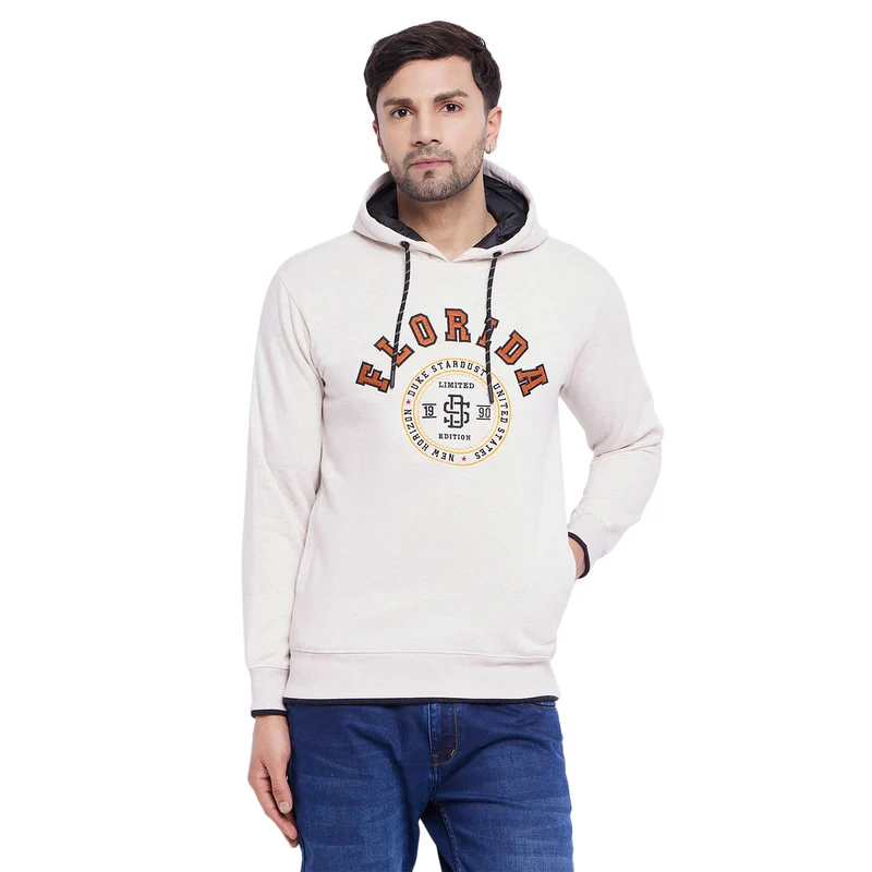 Duke Urban Men Hooded Sweatshirt (LF6230) Cloud Mix / XXL / Printed