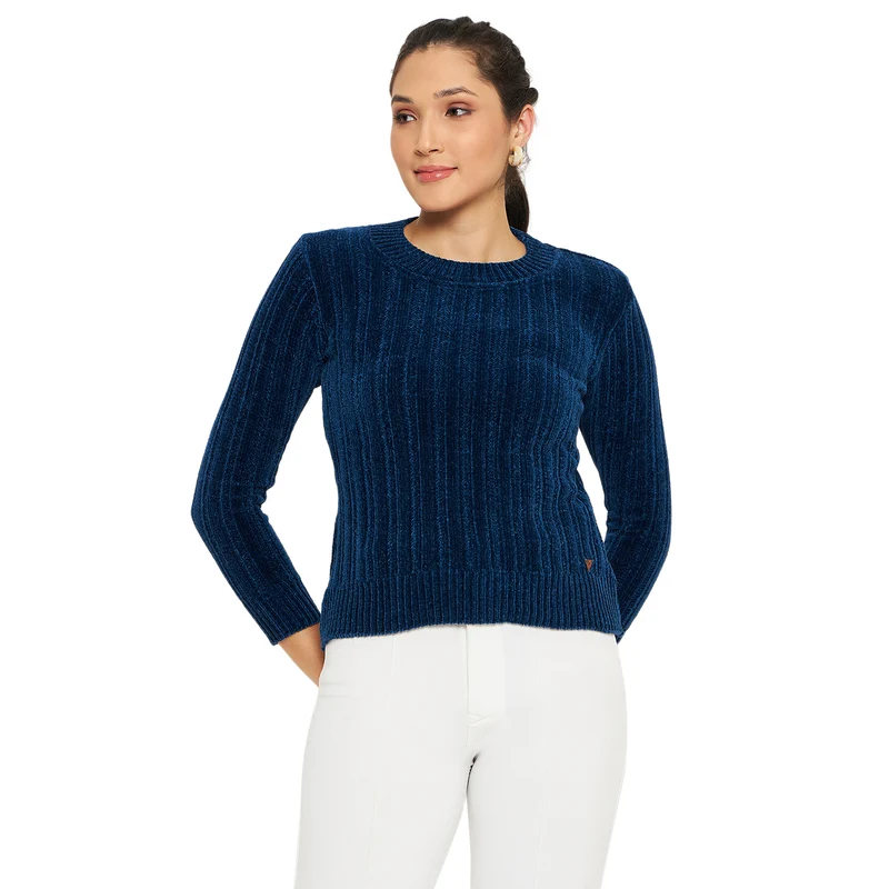 Duke Urban Women Full Sleeve Pullover (SDS1245) Denim / XXL / Self Design