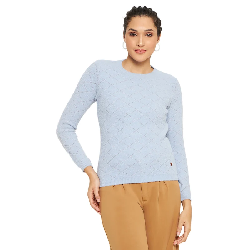Duke Urban Women Full Sleeve Pullover (SDS996R) Skyway / XL / Self Design